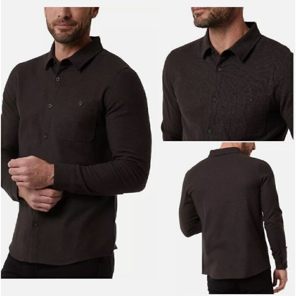 32 Degrees Men's Long Sleeve Button-Up Shirt, Stretch Fabric,